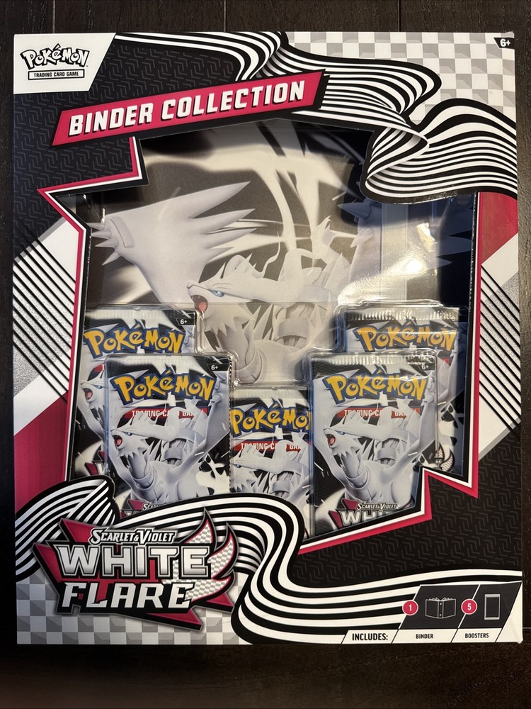 Pokemon TCG Scarlet and Violet Black Bolt White Flare Binder Collection Sealed