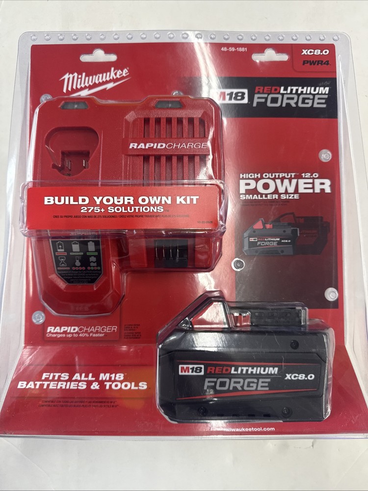 Milwaukee M18 18V XC8.0 REDLITHIUM FORGE Starter Kit 48-59-1881