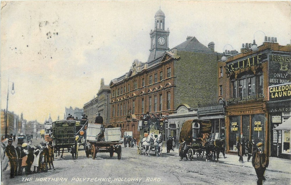 1909 London UK Polyethnic Holloway Road occupation Postcard 26-4617