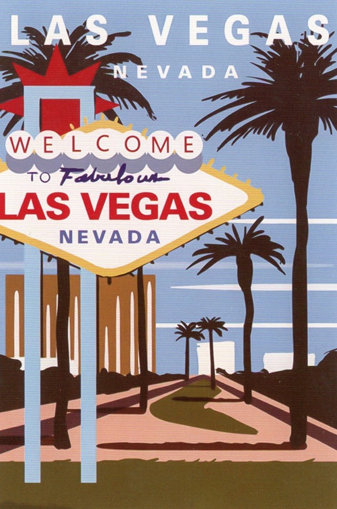 Welcome to Fabulous Las Vegas, Nevada (Address Side Blank) -New POSTCARD