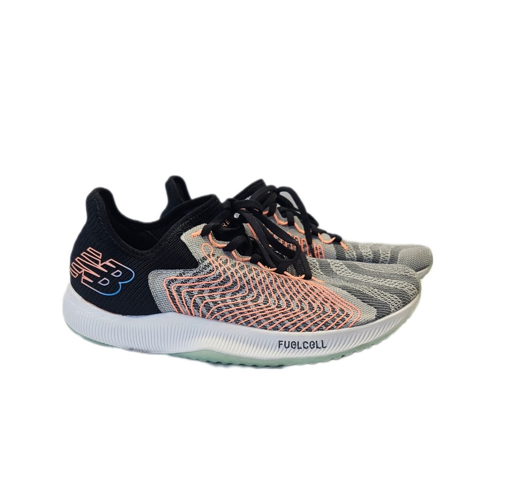 New Balance Fuelcell Rebel 9.5 D Wide Running Shoes Black Orange Sneakers