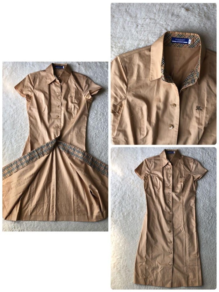 Burberry Blue Label Shirt Dress Woman Fashion from Japan