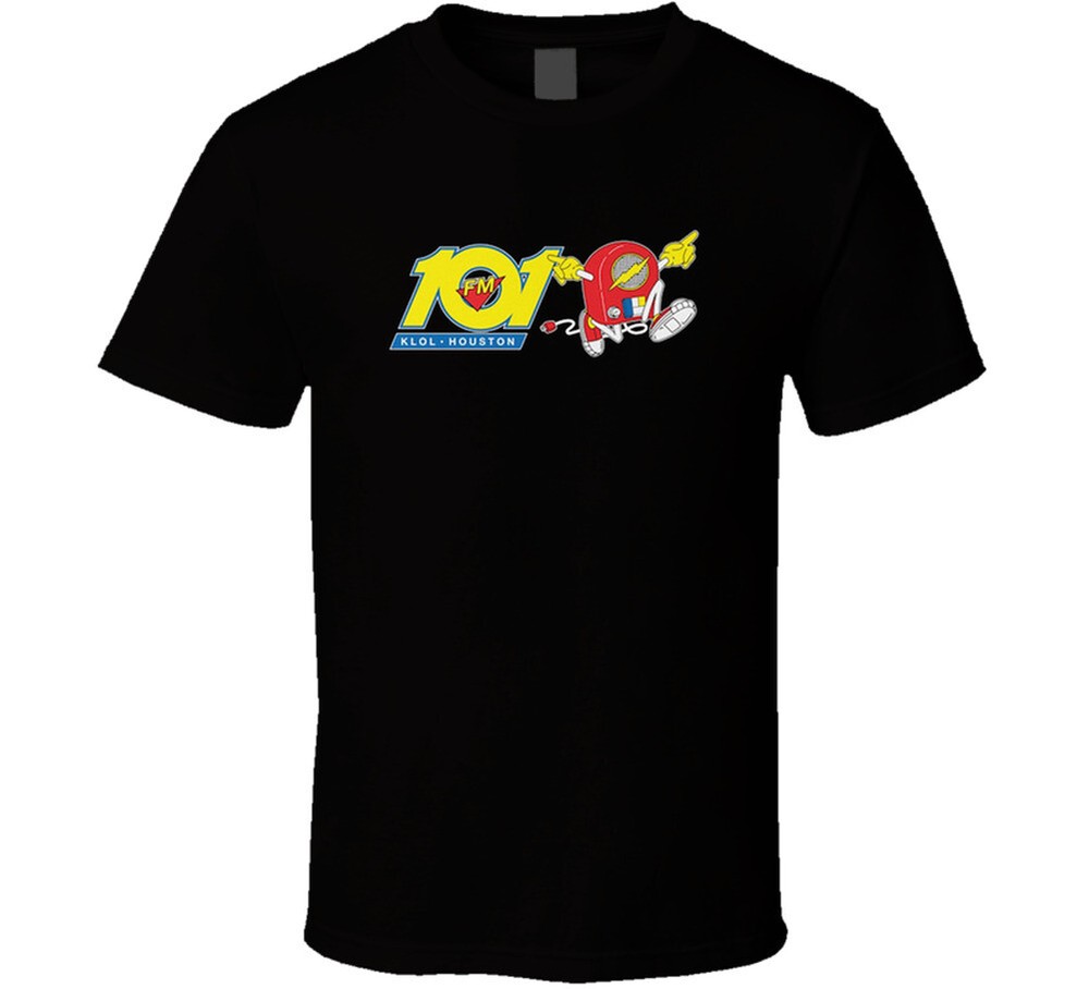 1990s Houston Rock 101 Klol Running Radio T Shirt