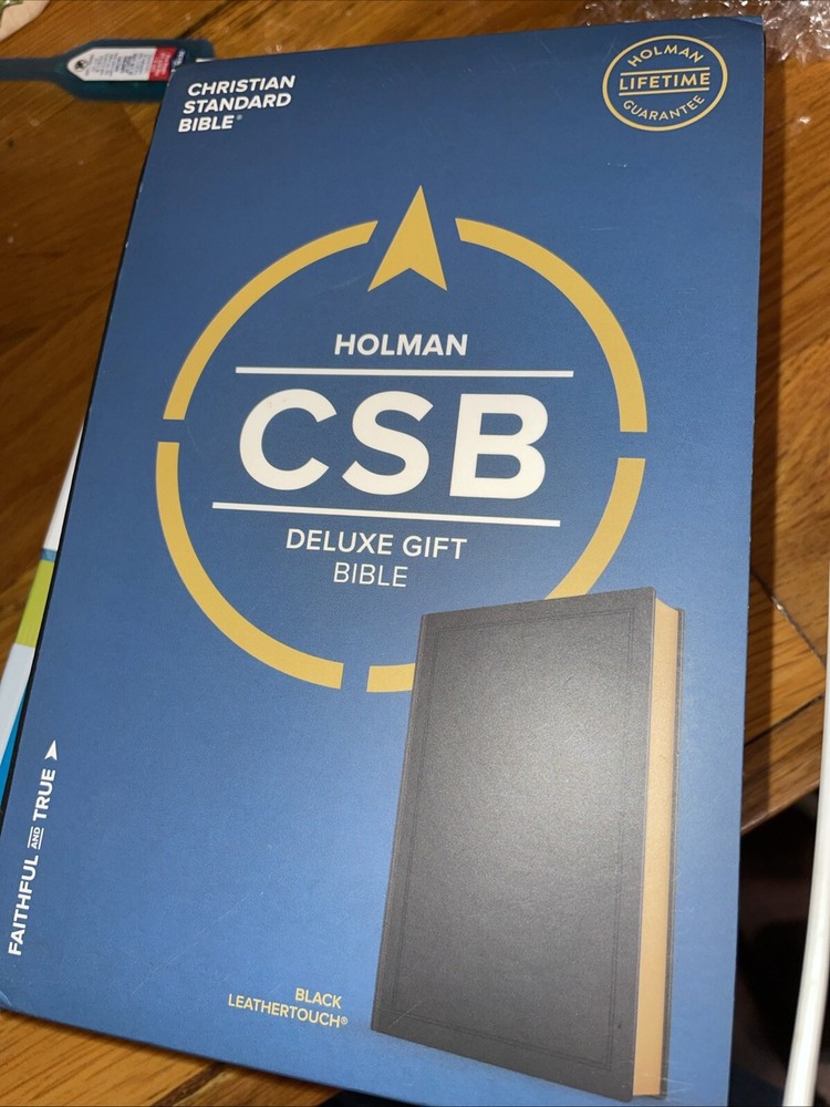 CSB Deluxe Gift Bible, Black LeatherTouch by C. S. B. Bibles CSB Bibles by Holman (2018, Imitation Leather)