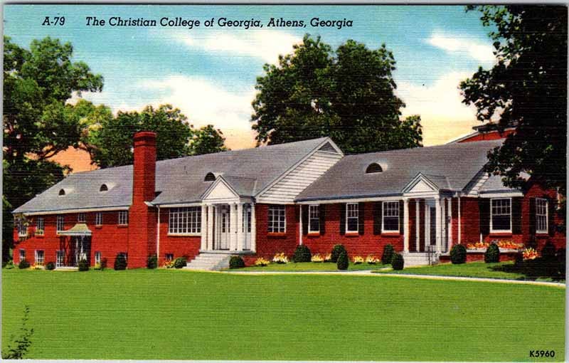 Postcard SCHOOL SCENE Athens Georgia GA m/09 AL0205