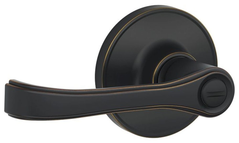 Schlage J40-TOR Bronze Torino Privacy Door Lever Set Ex Dexter