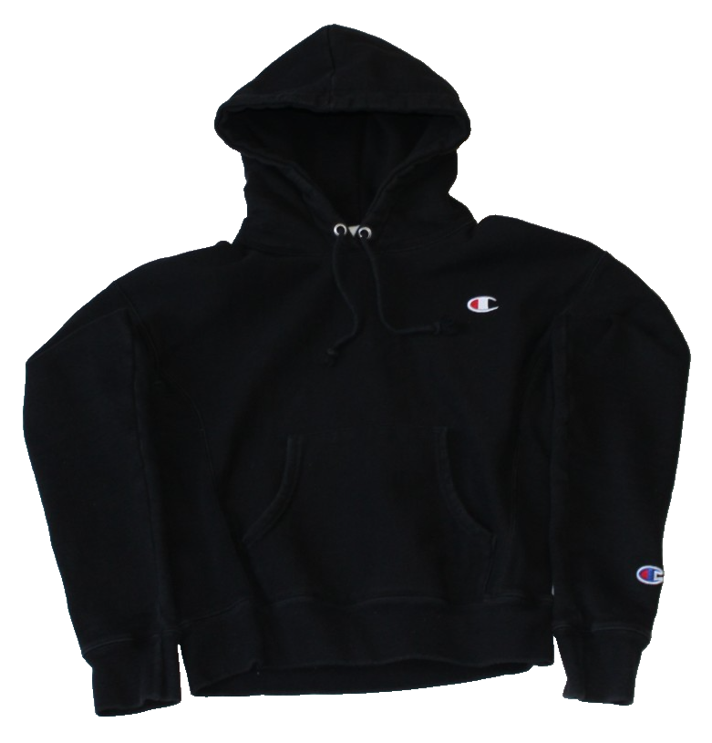 Champion Reverse Weave Women's Pullover Hoodie Size XS Black Long Sleeve GF757