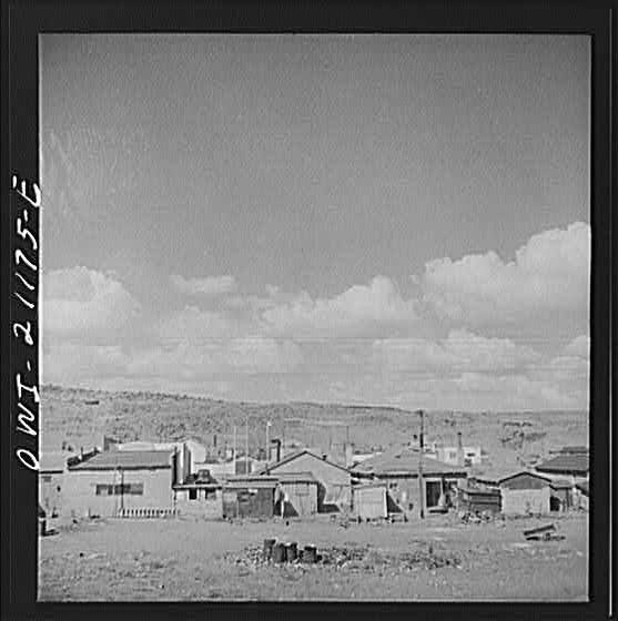 Photo:Grants New Mexico 1910s Atchison Topeka Santa Fe Railroad Town View