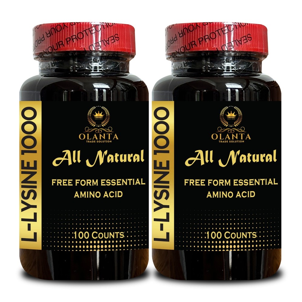 L-LISINA 1000 mg FORMA LIBRE AMINOÁCIDO ESENCIAL - Formación de colágeno - 2Bot