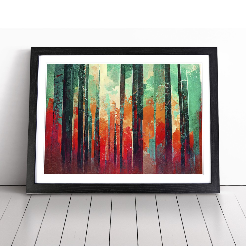 Abstract Forest Arty Vol.4 Wall Art Print Framed Canvas Picture Poster Decor-image