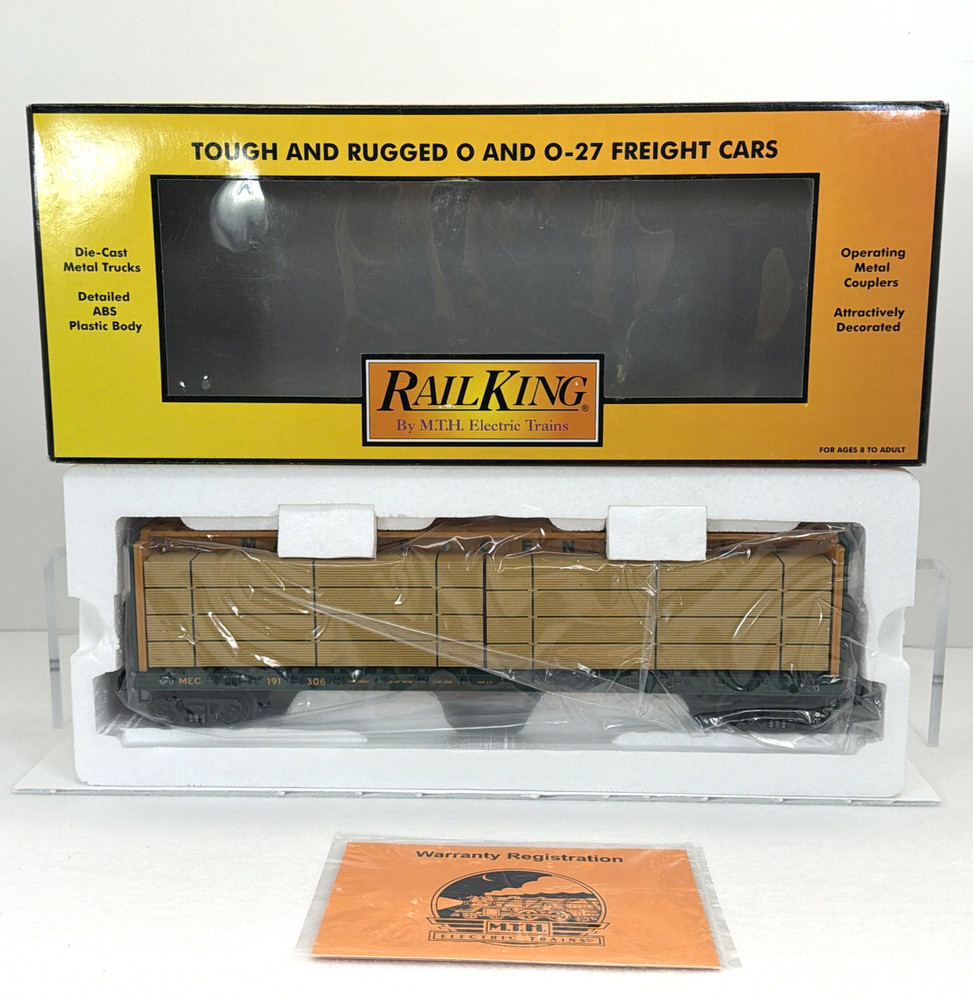 MTH RailKing 30-76222 Maine Central Center I Beam FC w Lumber O Gauge New MEC
