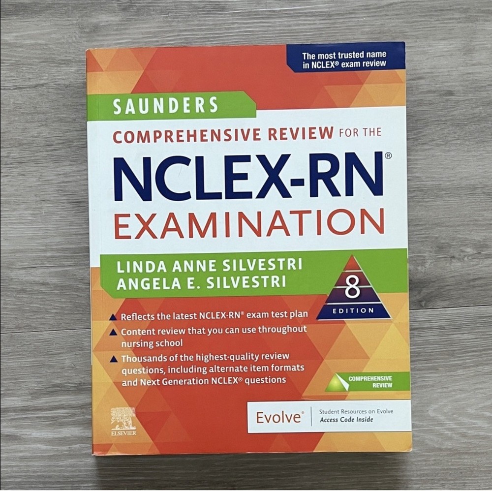 Saunders NCLEX RN Comprehensive Review Book, 8th Edition