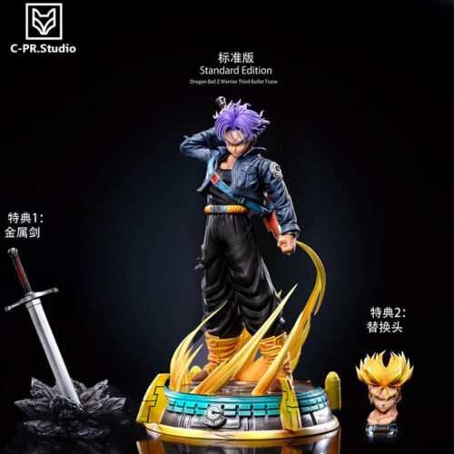 CPR Studio Dragon Ball Trunks Resin Statue in stock 1/6 Scale 2 Heads Sword Hot