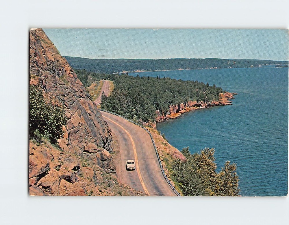 Postcard Silver Cliff Along The Lake Superior Circle Route Minnesota