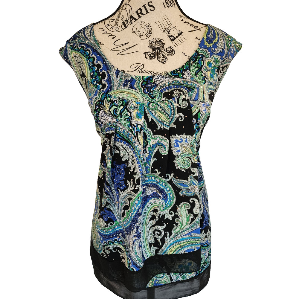 ROZ & ALI floral blouse- size  3X