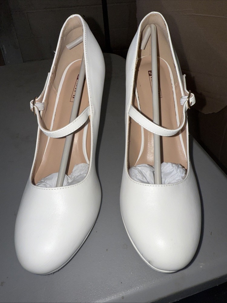 IDIFU IN4 Mary Jane Shoes Platform Closed Toe Heels High Stiletto Size 10 Women