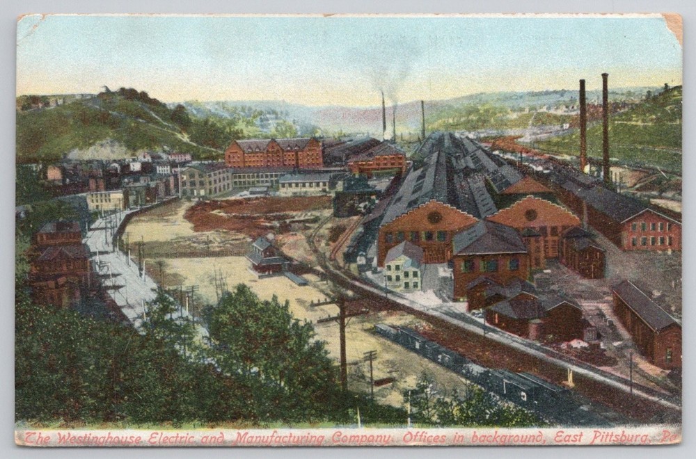 Westinghouse Electric Mfg Co East Pittsburgh PA Factory Industry Postcard