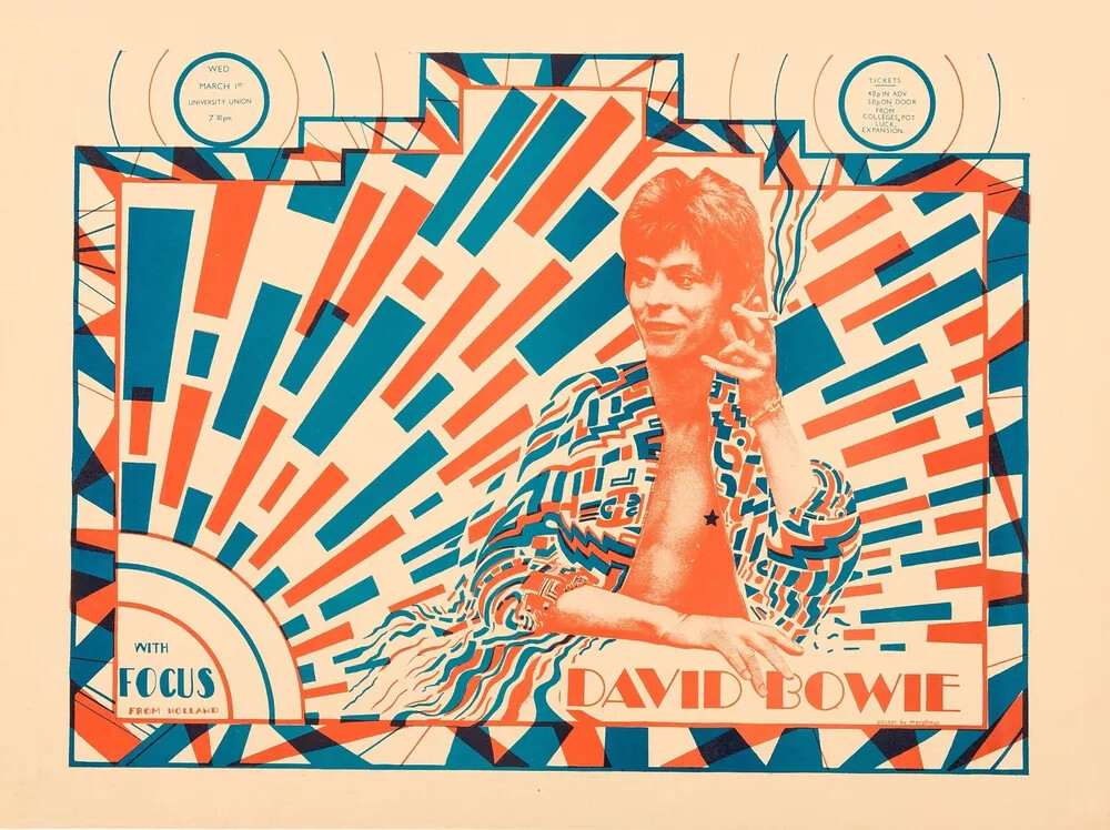 NEW David Bowie Tour Concert w/ Focus Poster Poster Print Canvas FREE SHIPPING