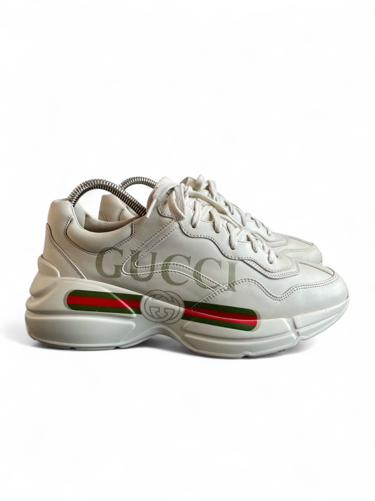 Gucci Rhyton Leather sneakers Logo  Womens Size EU 39 (US 6)