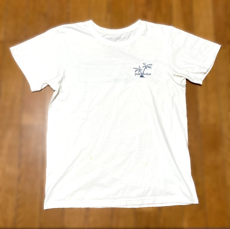 Patagonia Pataloha Hawaii Haleiwa T-Shirt White Men's S Vintage 2014 Organic