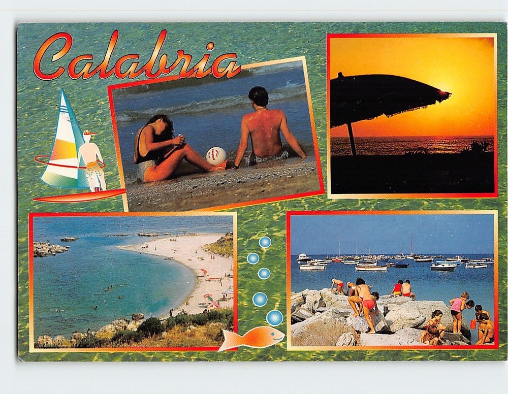 Postcard Calabria Italy
