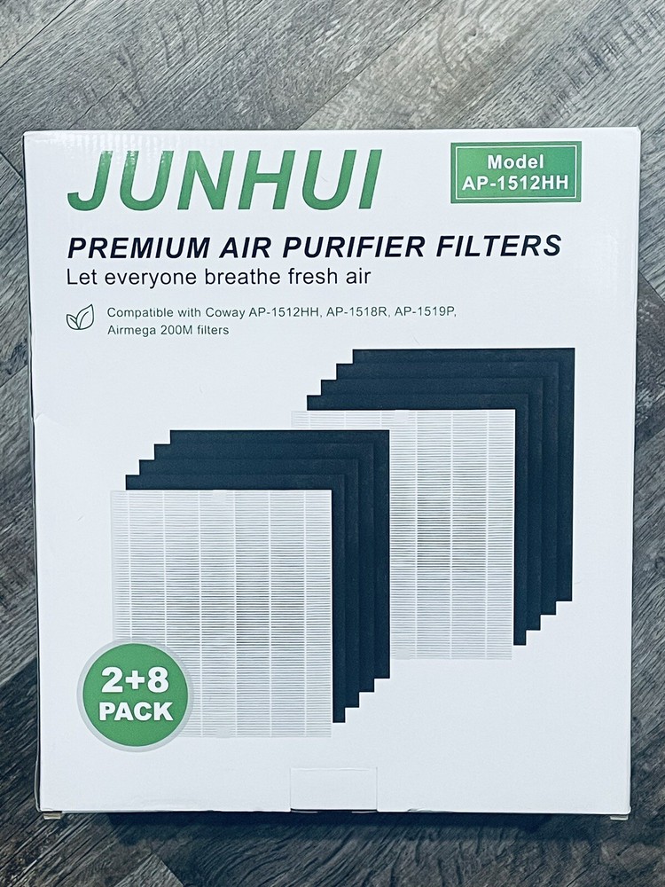 Coway AP1512HH HEPA & Carbon Filter Replacement Set - 2 HEPA + 8 Carbon