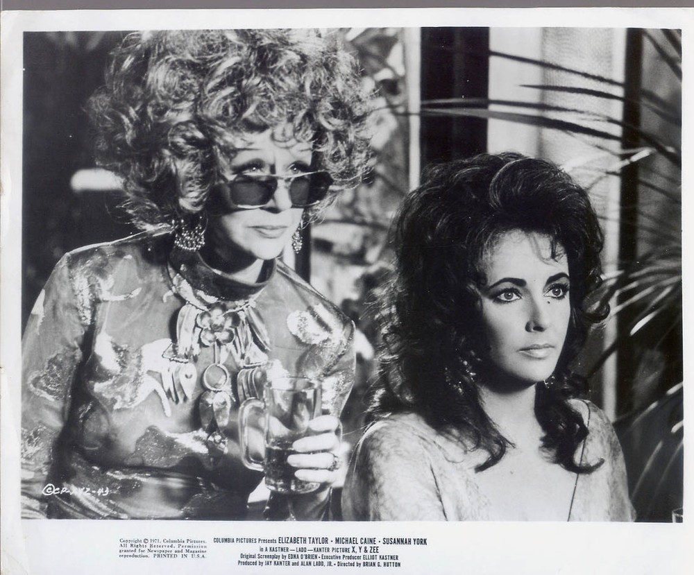 Vintage Photo 1971 Elizabeth Taylor Margaret Leighton in X Y and ZEE
