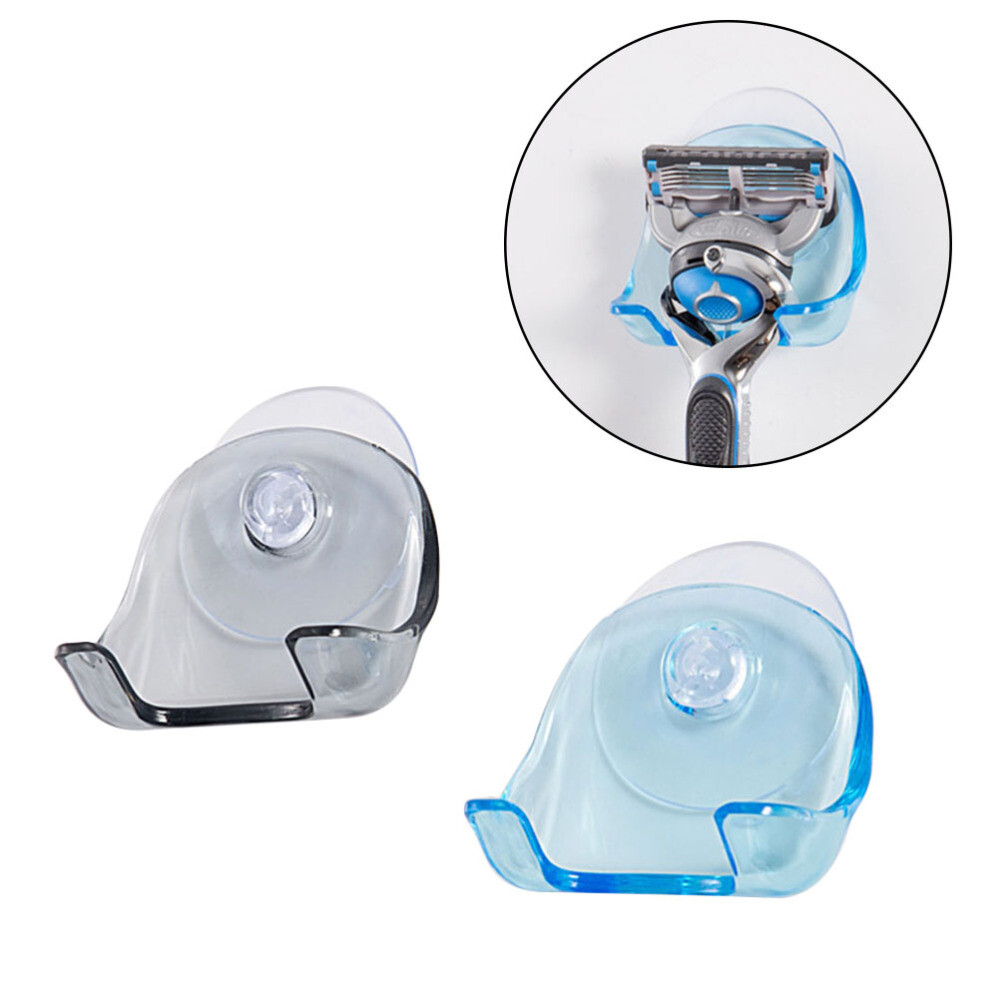 2 Pcs Wall Razor Holder Suction Cup Storage for Shower Hooks