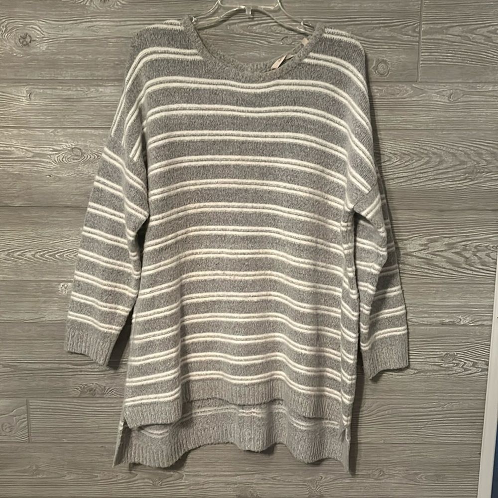 Soft Surroundings Striped Cozy Knit Sweater Pullover Size XL