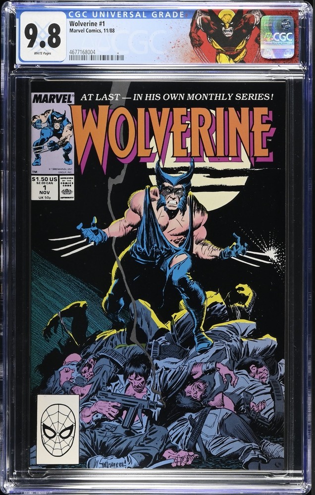 Wolverine #1 CGC 9.8 Absolutely Stunning Book! 1st Wolverine as Patch 1988