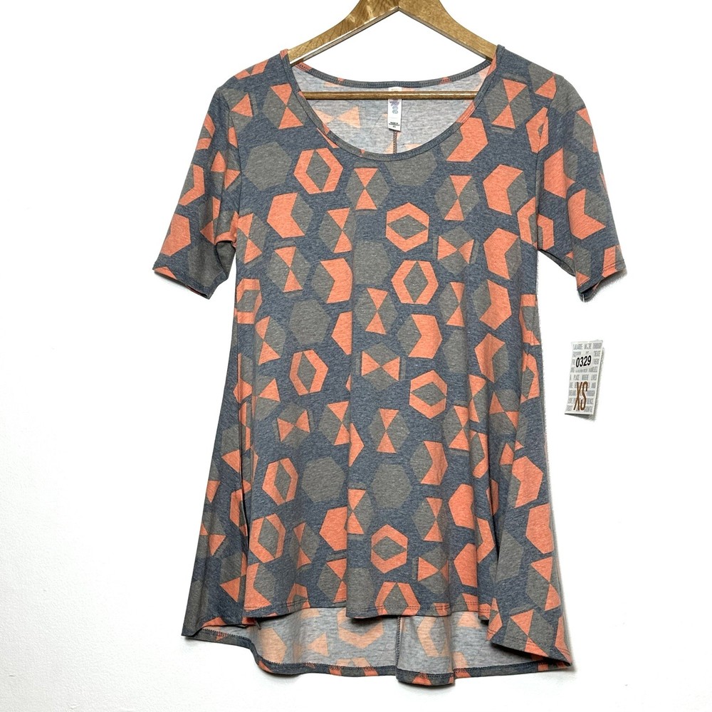 Lularoe Women’s Tunic XS Pullover Lightweight Short Sleeve Blouse Top NWT