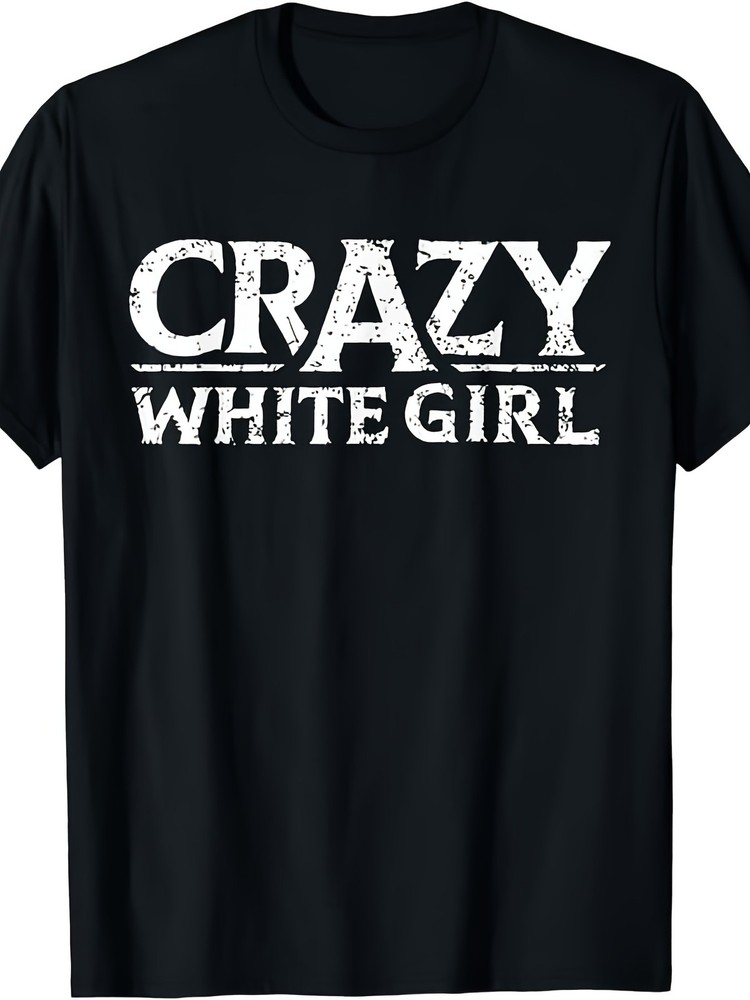 Women Funny Crazy Slogan Graphic T-Shirt Casual Short Sleeve Humor Tee Top