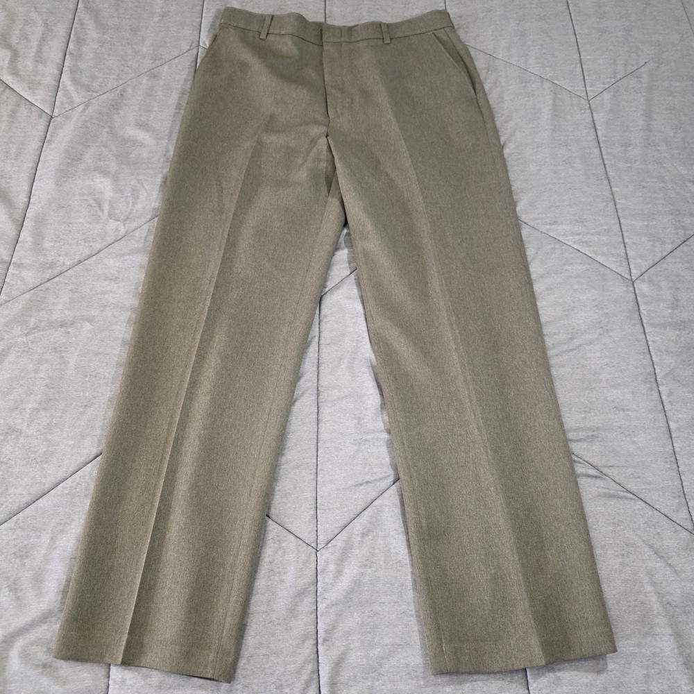 Vintage Levi Strauss Action Slacks Pants Mens 32x31 Brown Dress Dacron Polyester
