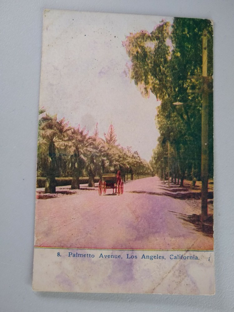 Postcard - Palmetto Avenue, Los Angeles, California