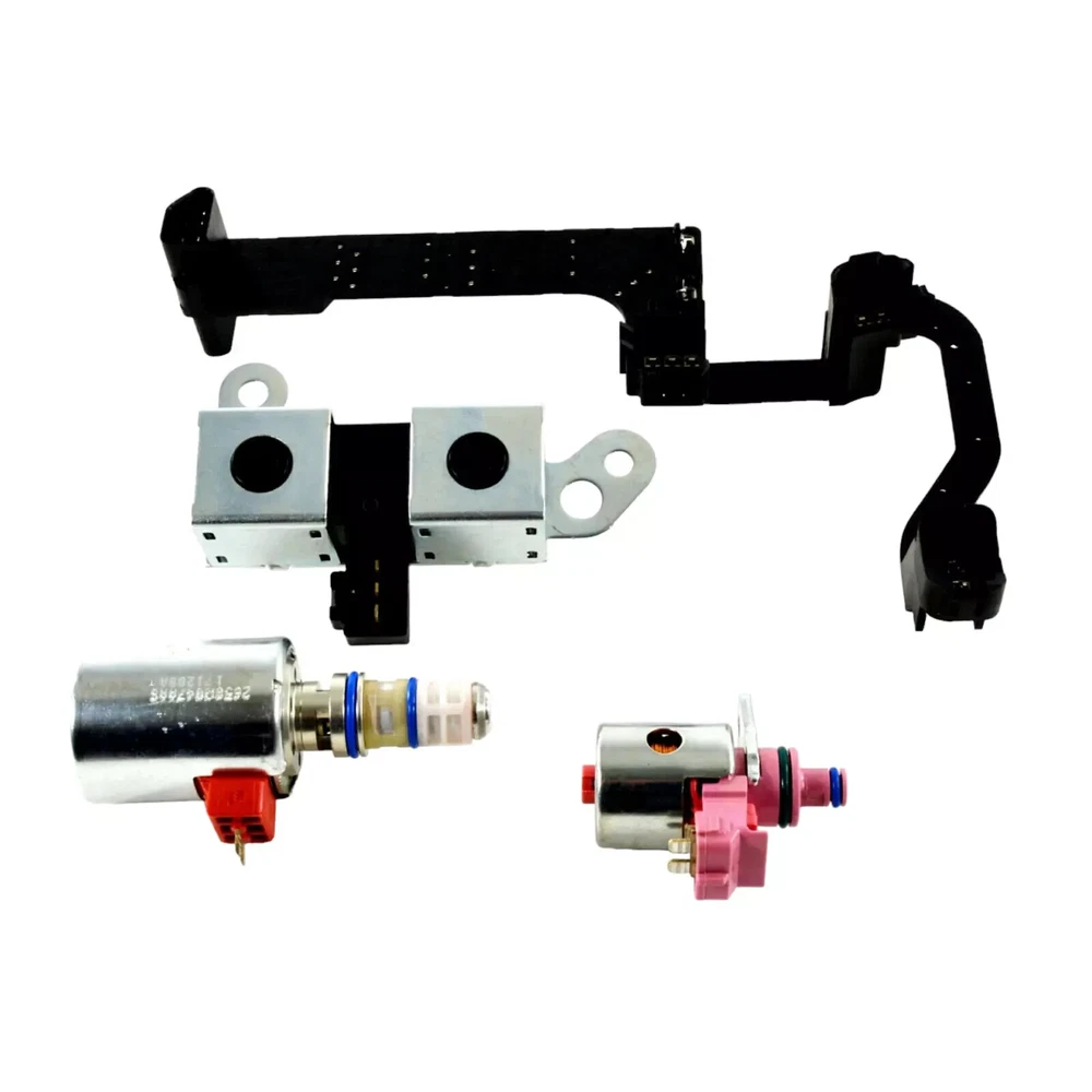 1998-04 AODE 4R70W For Ford Transmission Solenoid New 4PCS Set INCLUDES HARNESS
