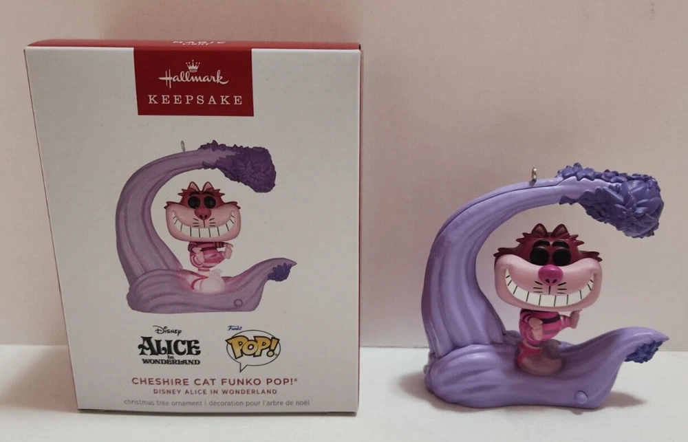 2024 Hallmark Ornament Disney Alice in Wonderland Cheshire Cat Funko Pop