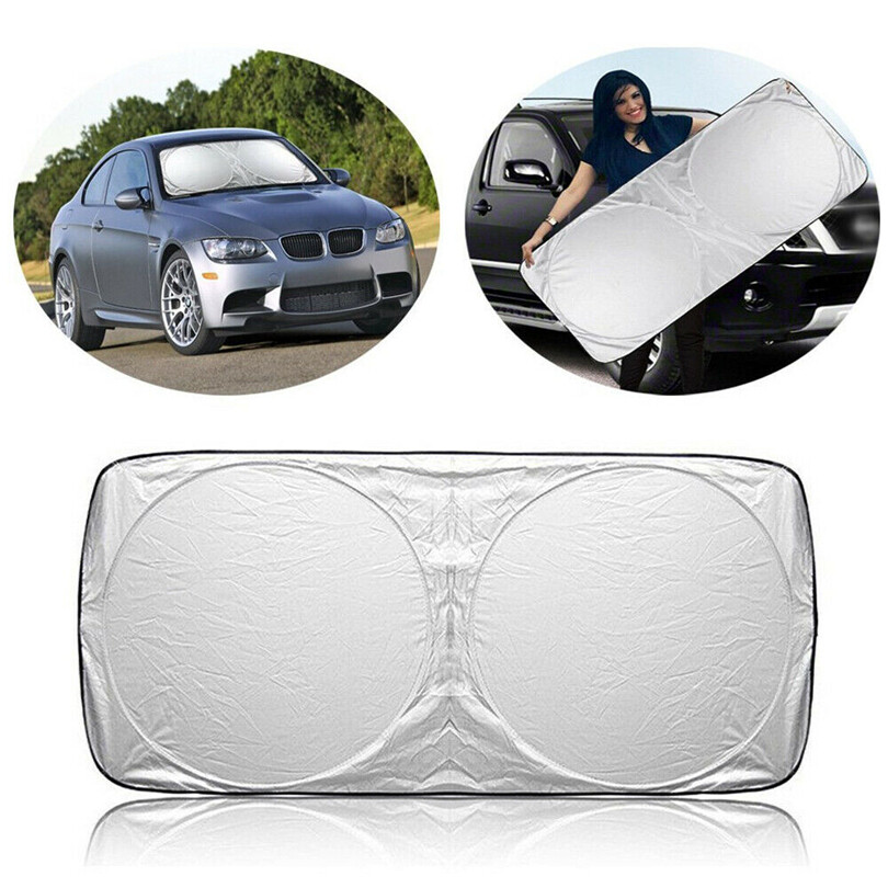 Car Front Rear Windshield Window Sun Shade Shield Cover Visor UV Block Foldable