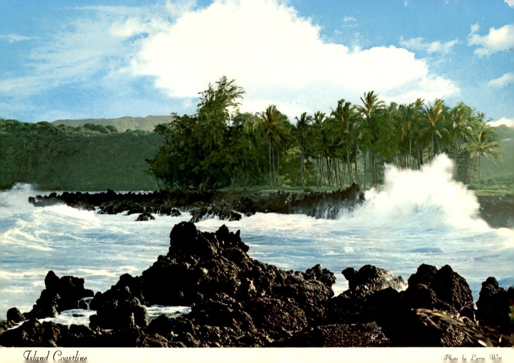 Keanae Peninsula Coastline, Maui Postcard