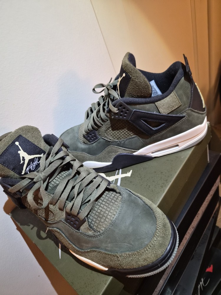 Jordan Air Jordan 4 Retro SE Craft Olive Men's Sneakers FB9927-200 With Box