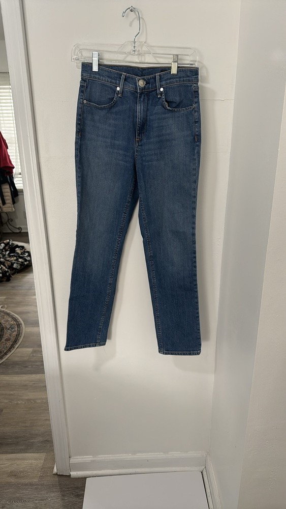 Rag & Bone Blue Jeans Straight High Rise Straight Leg Size 25
