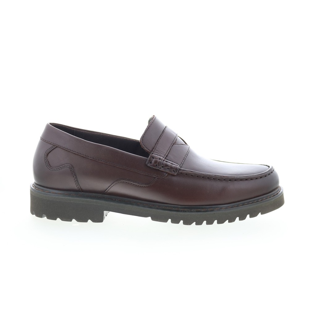 Rockport Maverick Penny Mens Brown Wide Loafers & Slip Ons Penny Shoes