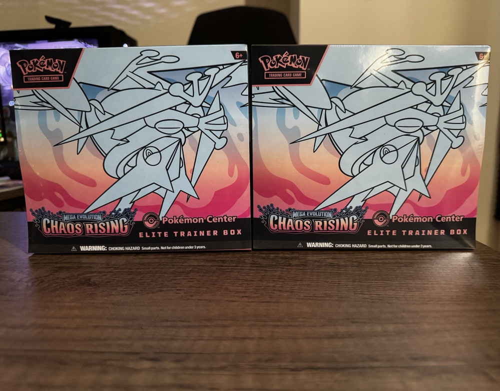 Pokémon Center Elite Trainer Box Mega Evolution Chaos Rising 2x (Mint condition)