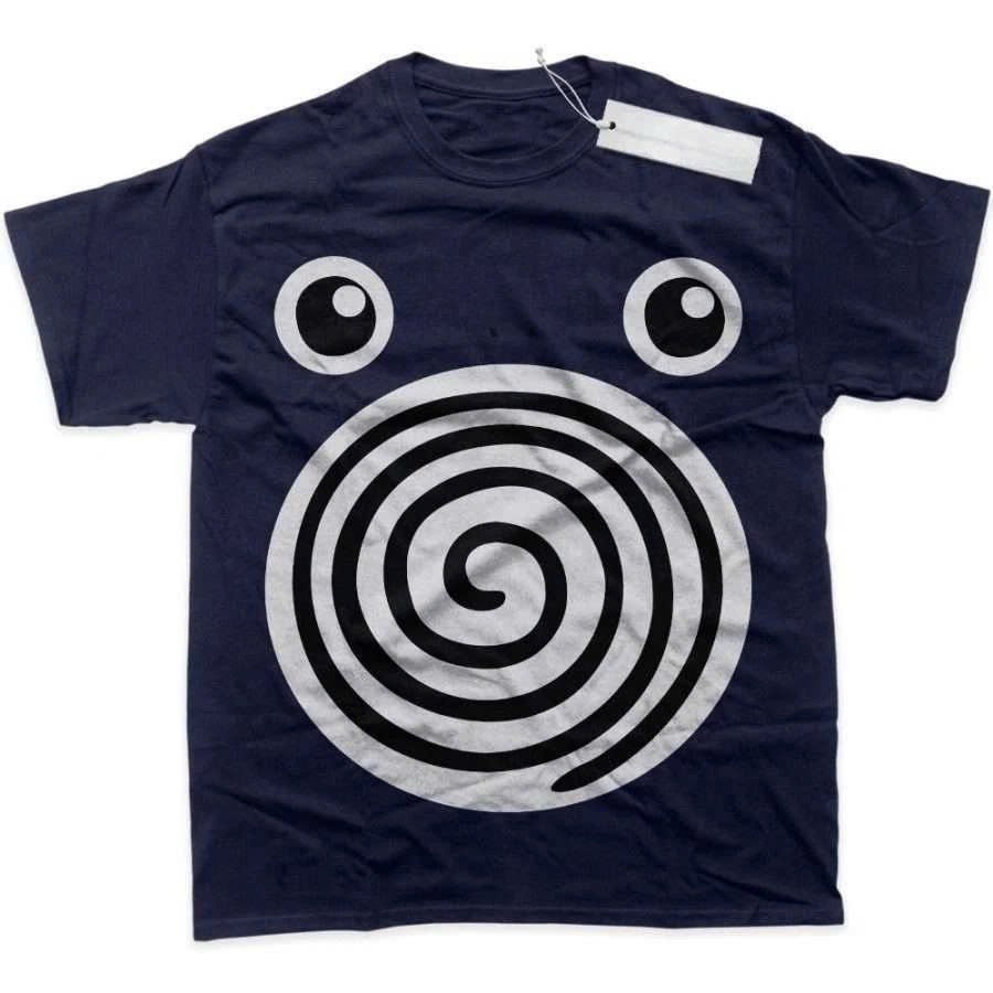 Vintage Pokemon Anime Trendy Poliwhirl Graphic Cotton Unisex T-Shirt