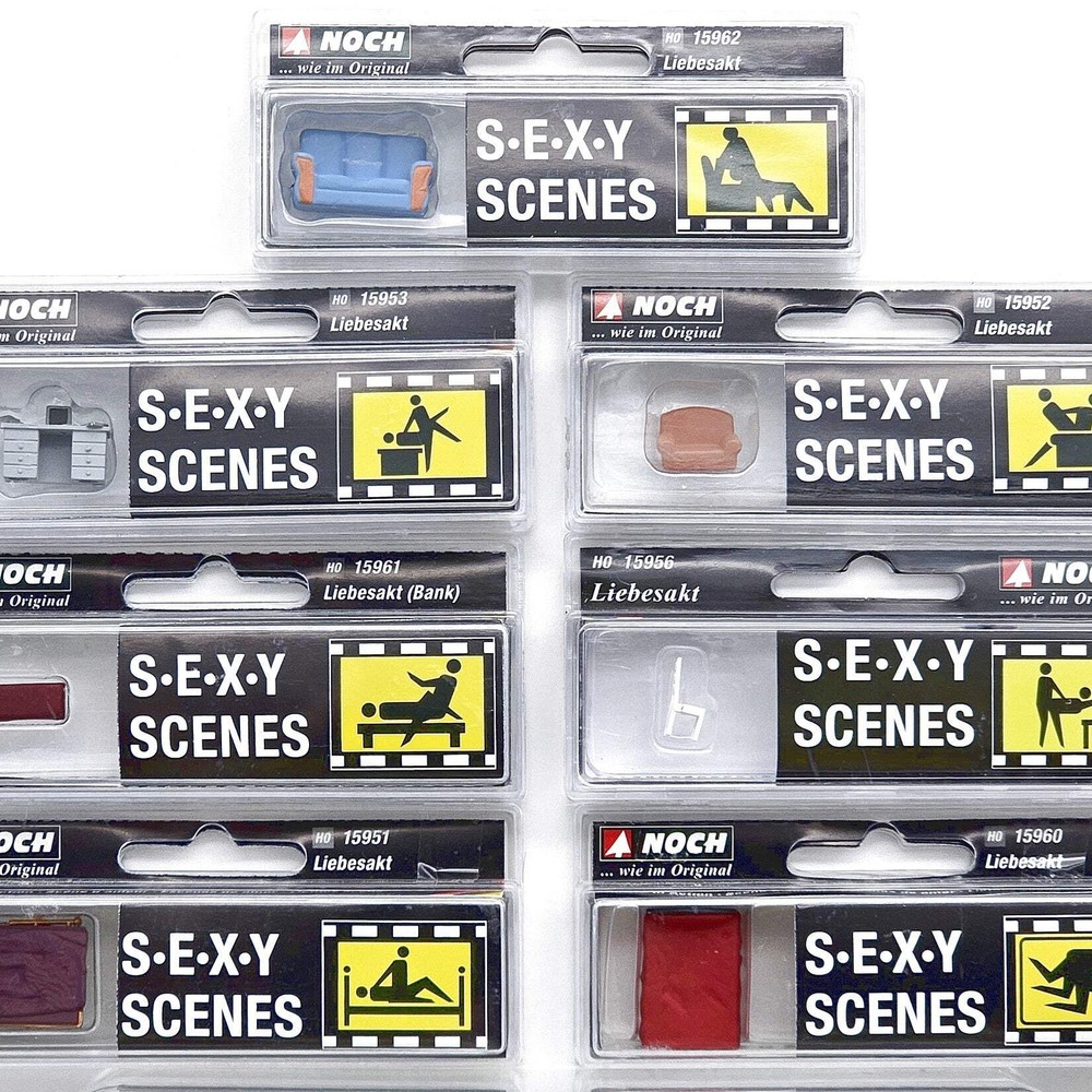 1:87 Scale Miniature Figure Set - 7-Piece H0 High-Quality Model Train Scenery