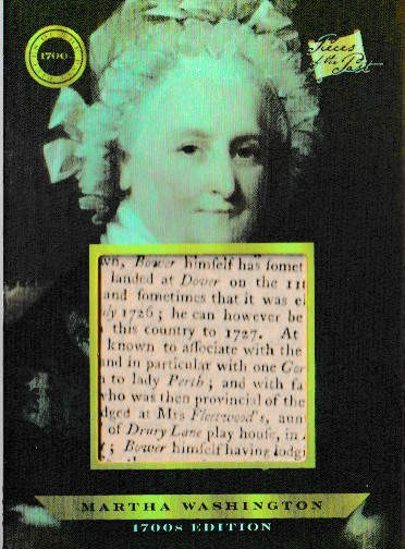 2024 Pieces of The Past 1700's  Edition Jumbo Relic Martha Washington NM #255