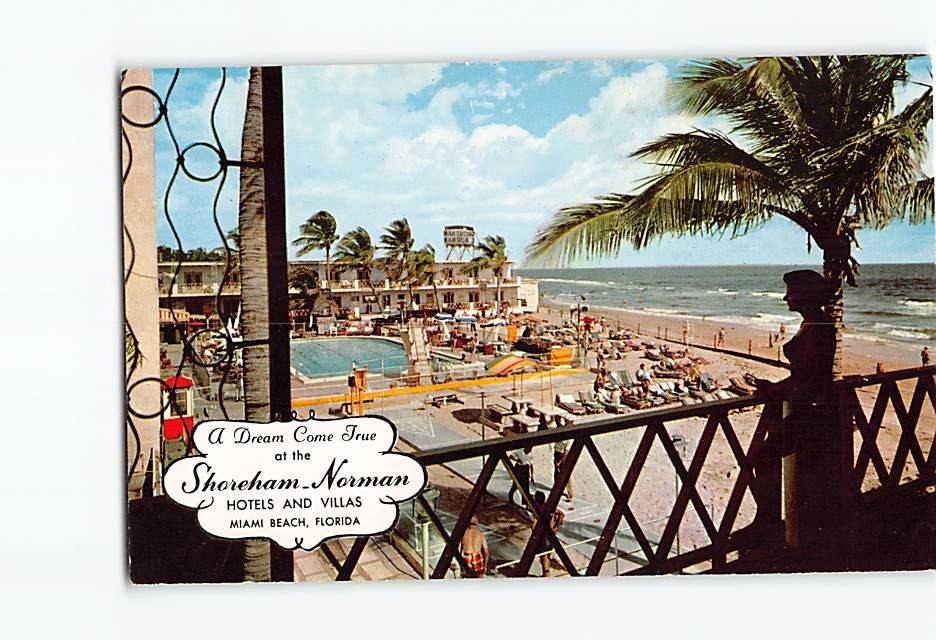 Postcard The Shoreham Norman Miami Beach Florida USA