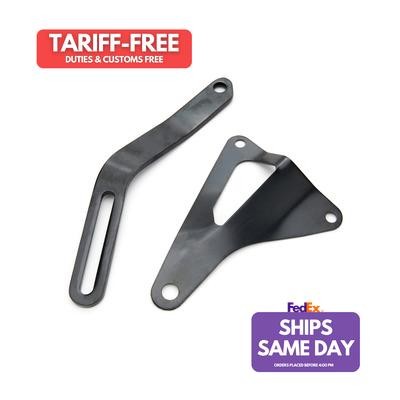 65-73 Small Block Ford Black Steel Alternator Bracket Kit 6082BK