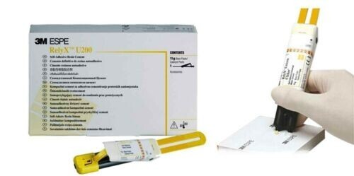 Dental 3m Espe Relyx U200 Self-Adhesive Resin Crown Cement 11gm Clicker Long Exp