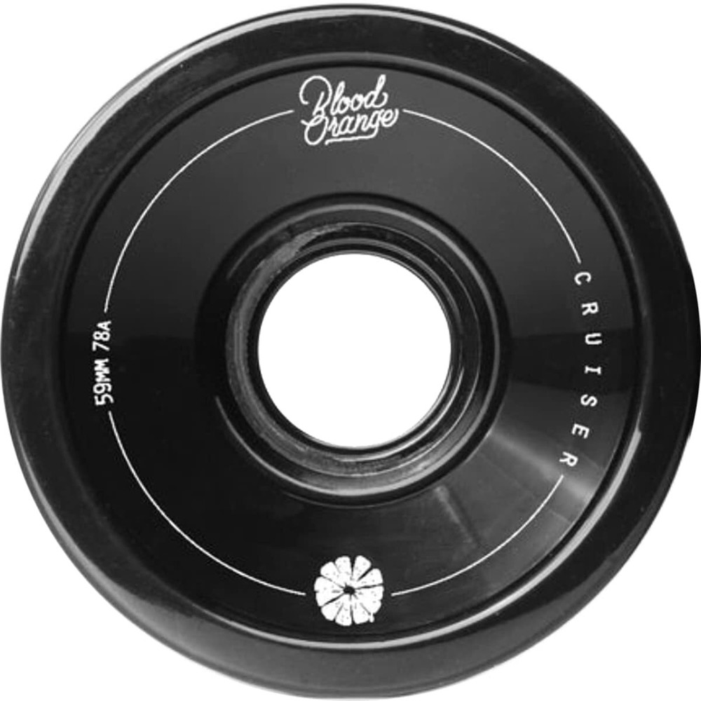 Blood Orange Cruiser 59mm 78a Black Skateboard Wheels (Set of 4)