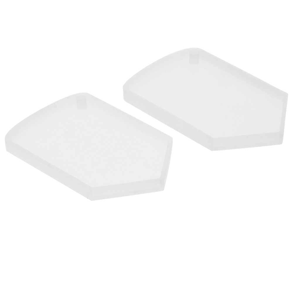 2-Piece Shield Pendant Silicone Mold for Epoxy Resin Crafts